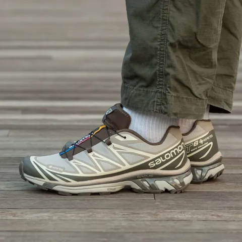 Salomon Xt-6 Gore-Tex Beige Brown