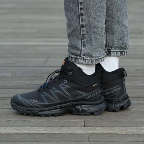 Salomon XT-6 Mid Winter Fur Black Orange